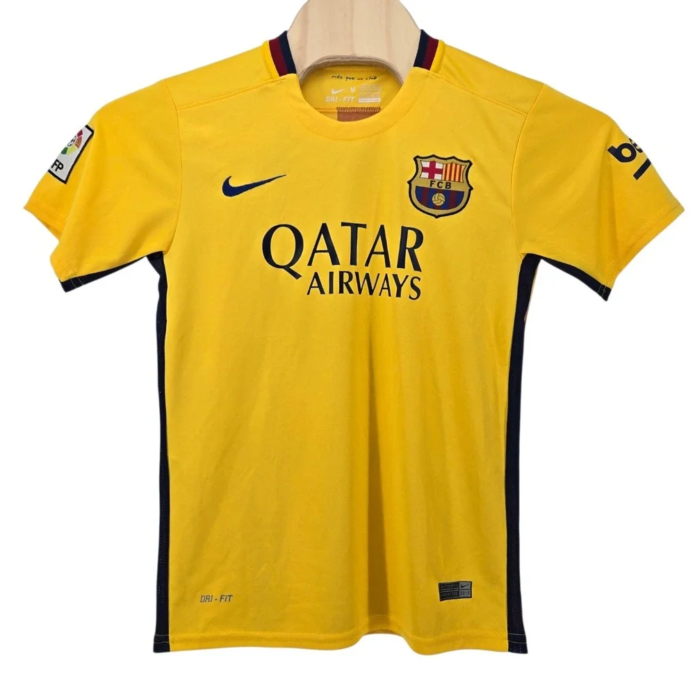 2015/16 Barcelona Away Jersey #10 Messi Size Medium Nike Soccer La Liga kit